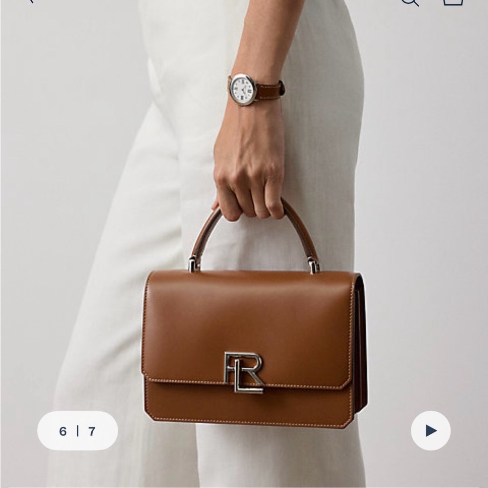 Ralph Lauren Collection RL 888 Top Handle leather bag NWT